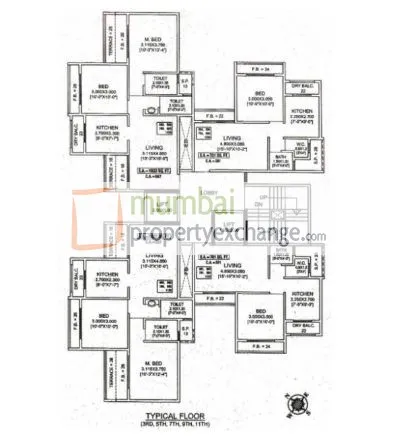 4 BHK Flats on Rent in Simran, Bandra West