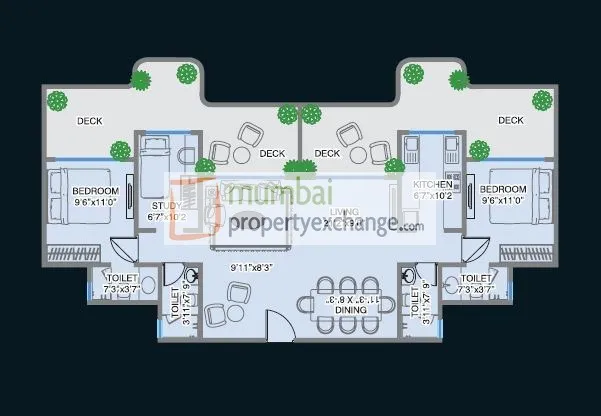 2BHK Flats on Rent in MM Spectra, Chembur