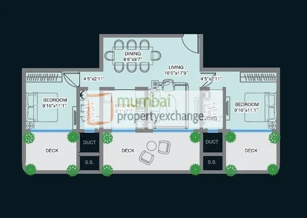 2BHK Flats on Rent in MM Spectra, Chembur