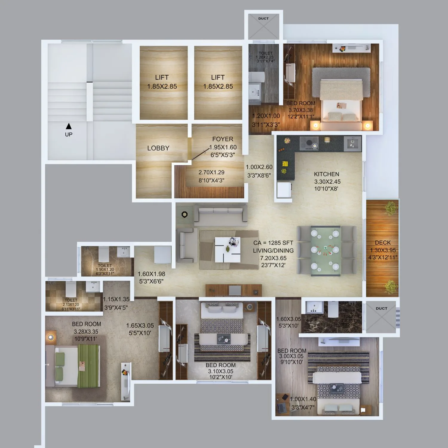 Manthan Embassy 4BHK Floor Plan