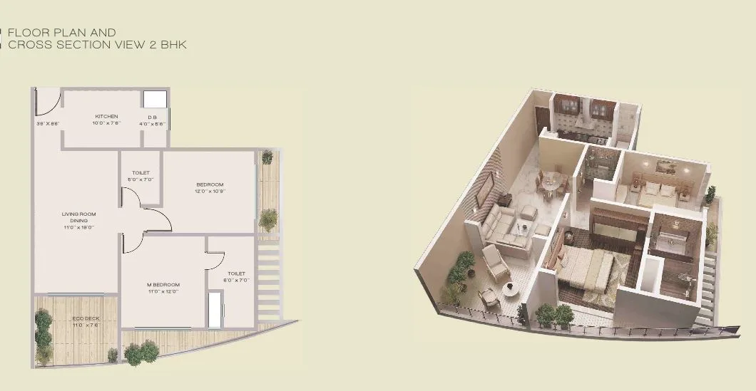 JP Deck 2BHK