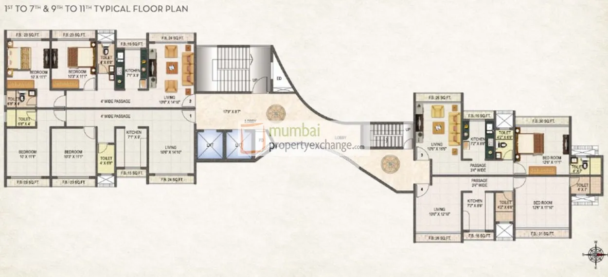4BHK Flats for Sale in Kalash, Chembur