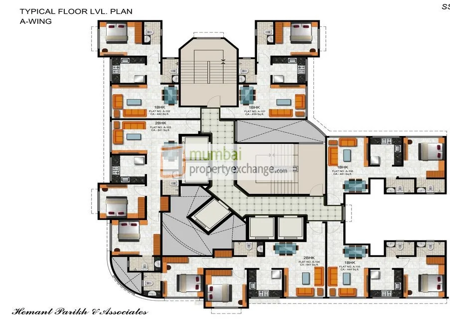 Wing A Typical Floor Plan