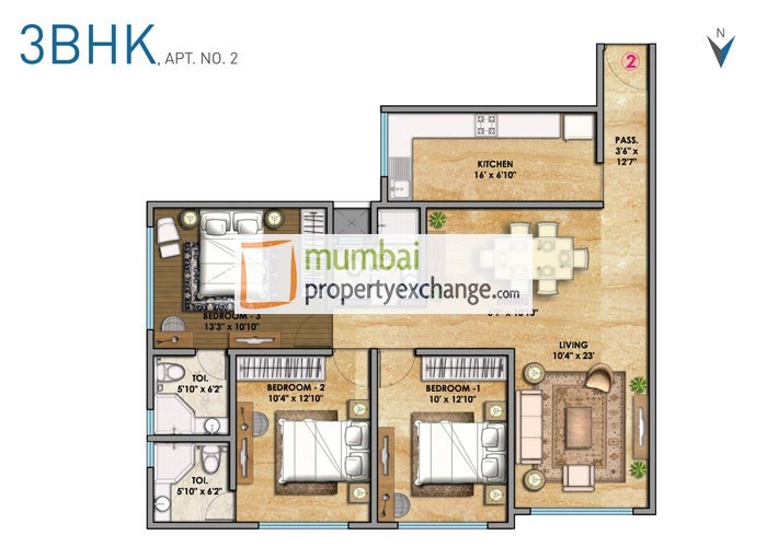 3BHK
