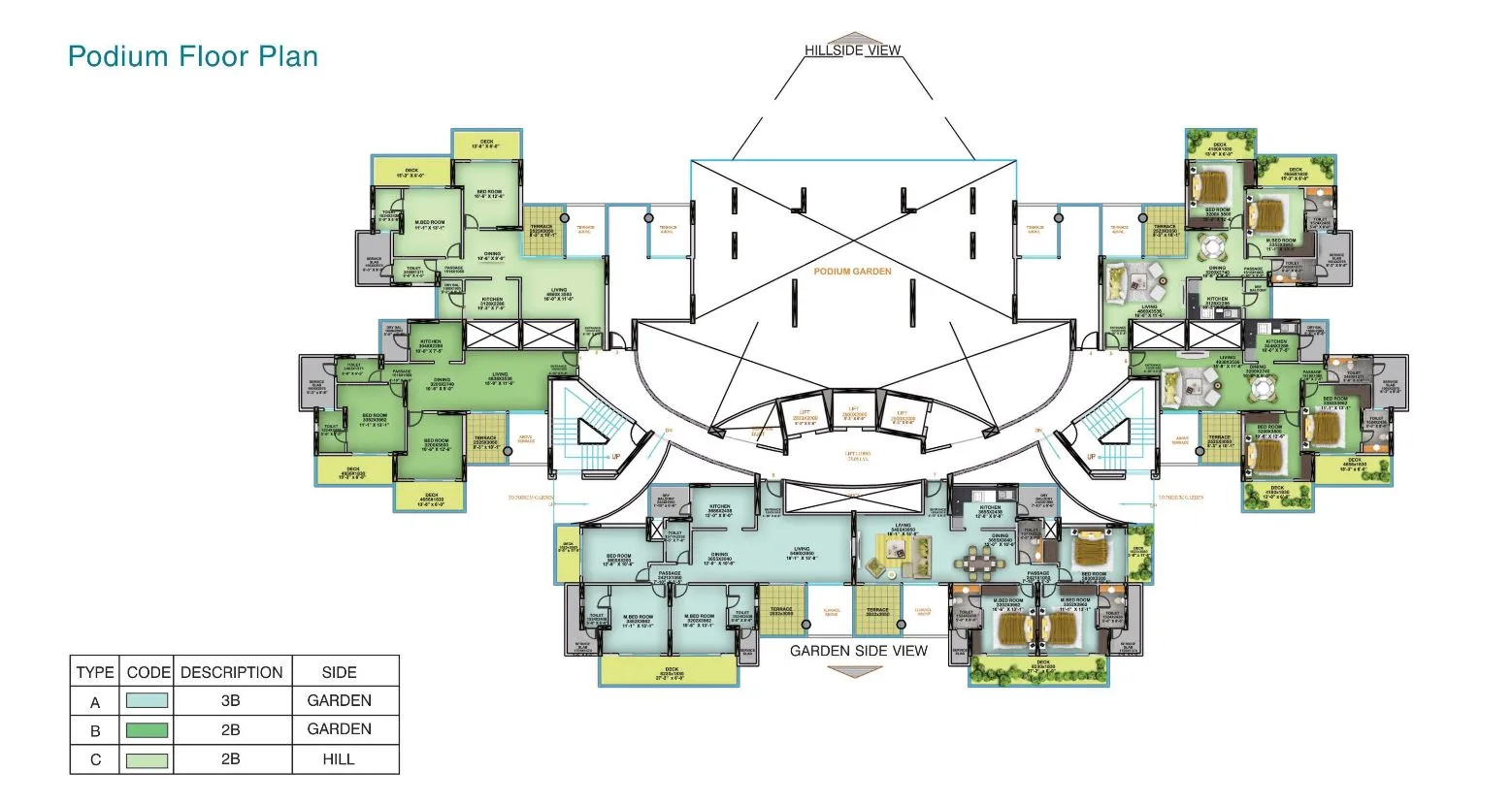 Nahar Yvonne Podium Floor Plan