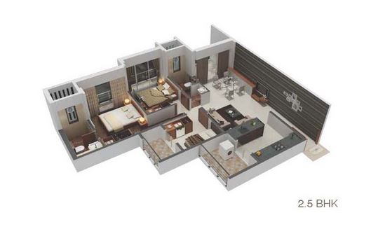 Meeras Empire 2.5BHK Plan