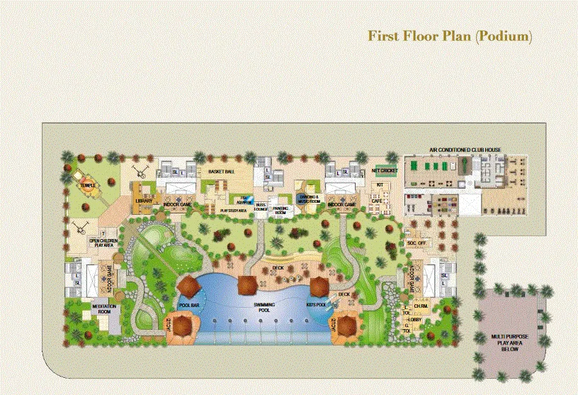 Sai Mannat Podium Level Plan