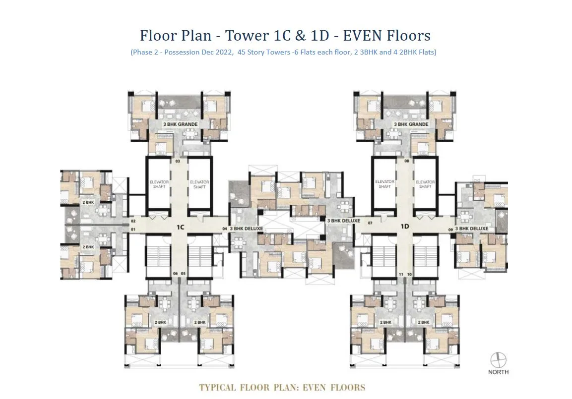 Adhiraj Samyama Typical Floor Plan Even