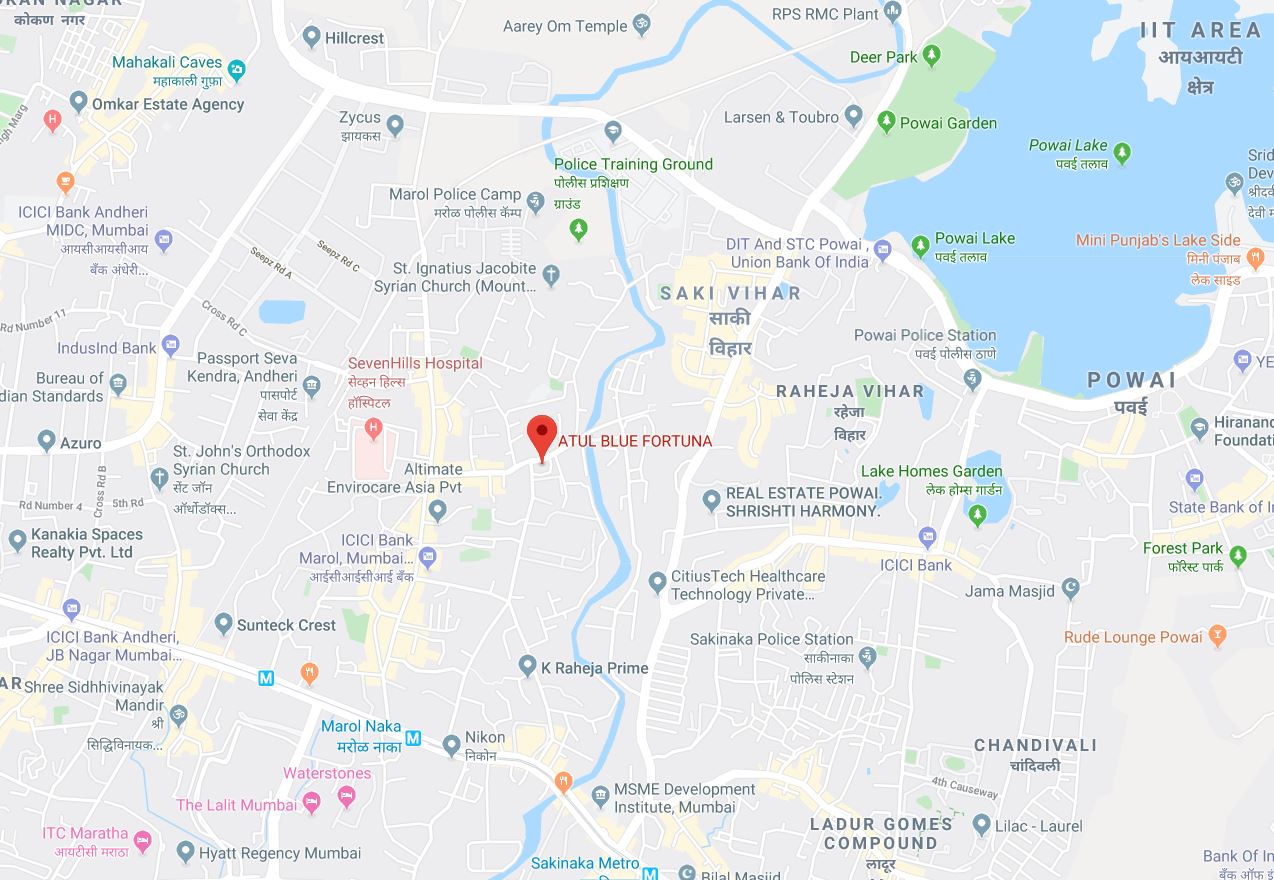 Blue Fortuna Location Map