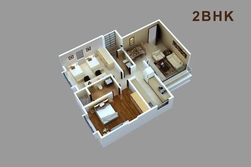 2BHK plan