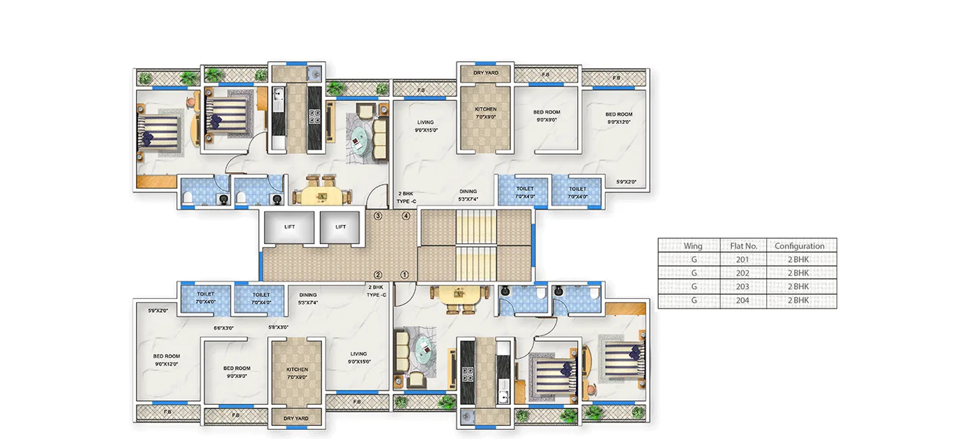 Arkade Arcopolis Typical Floor Plan Wing G