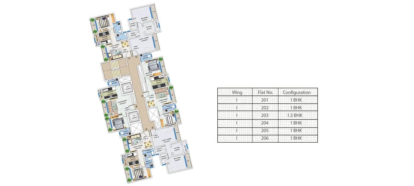 Arkade Arcopolis Typical Floor Plan Wing I