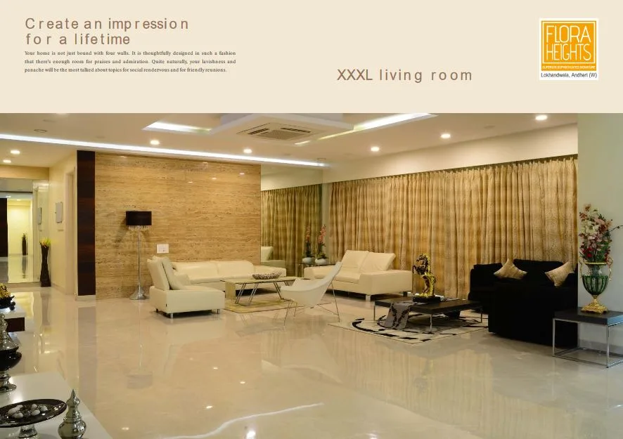 Flora Heights Spacious Living Room