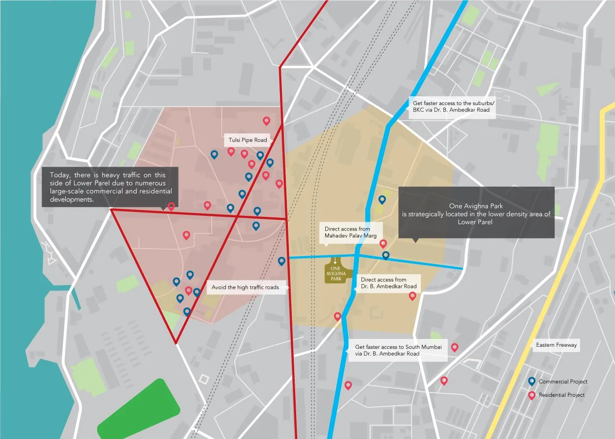 One Avighna Park Location Connectivity