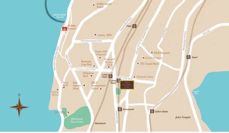 One Avighna Park Location