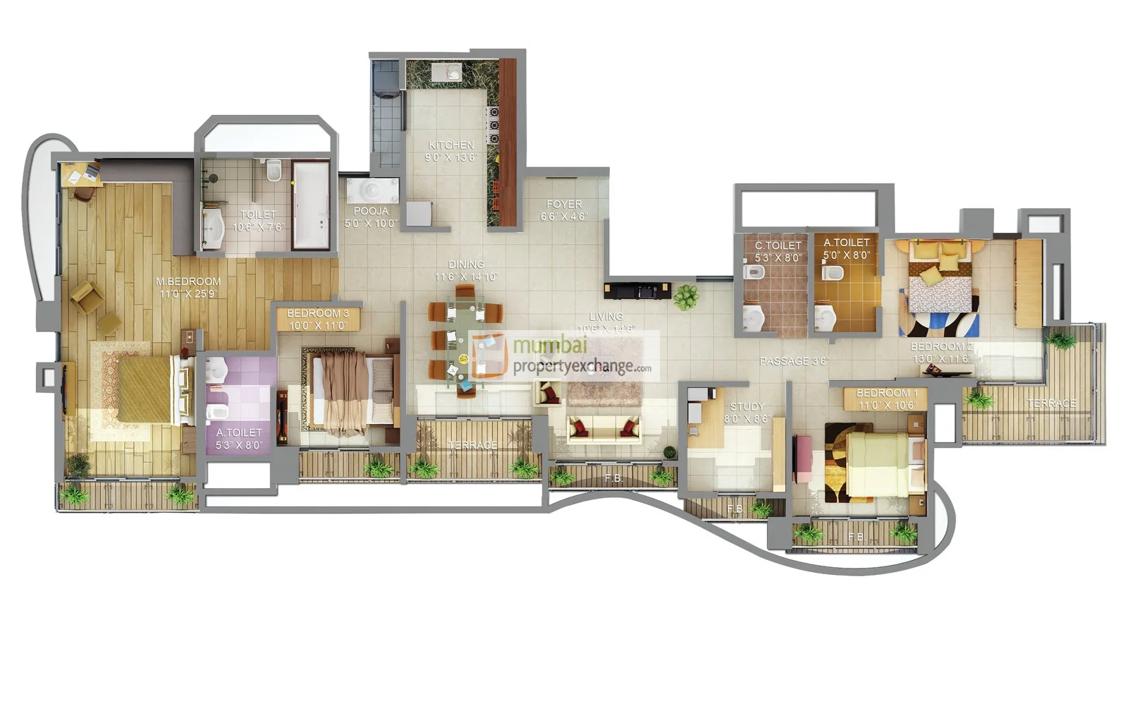 3D Floor Plan