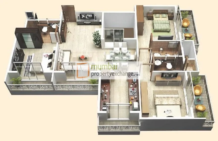 3BHK plan