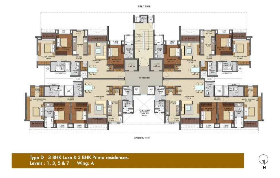 Lodha Eternis 3BHK Luxe -3BHK Primo Wing A