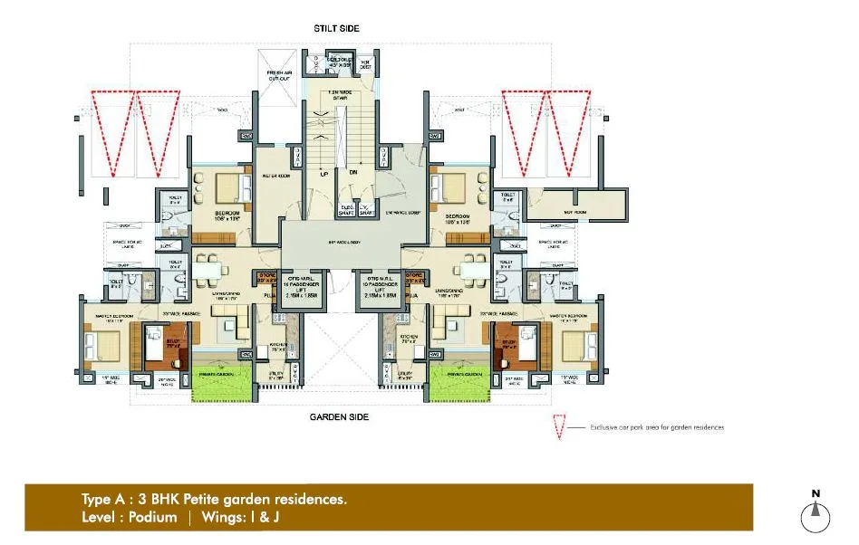 Lodha Eternis 3BHK Petit garden resdiences Wing I-J