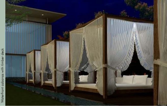 Lodha Eternis Waterfront Cabanas with Timber Deck
