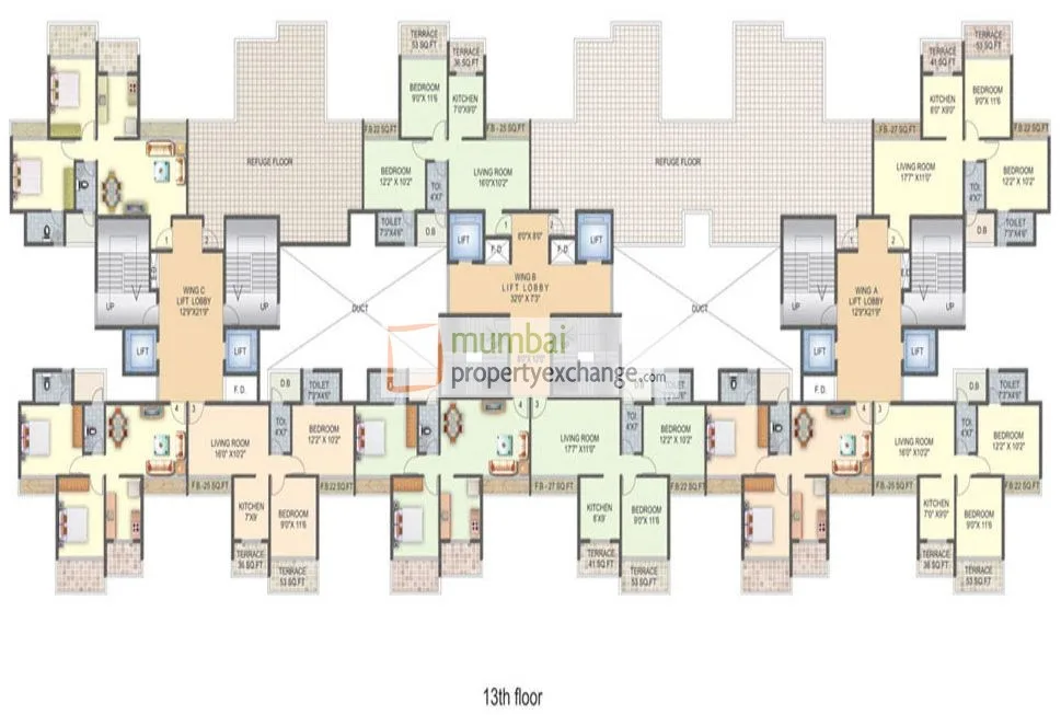 13th Floor Plan