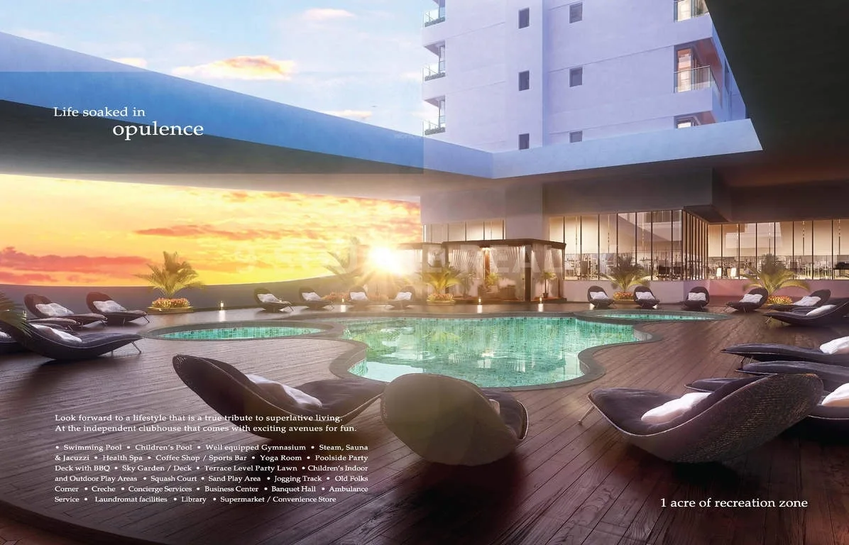 Ajmera Zeon swimming pool