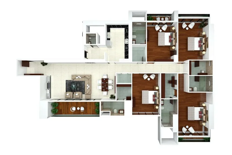 Ajmera Zeon Typical Floor Plan