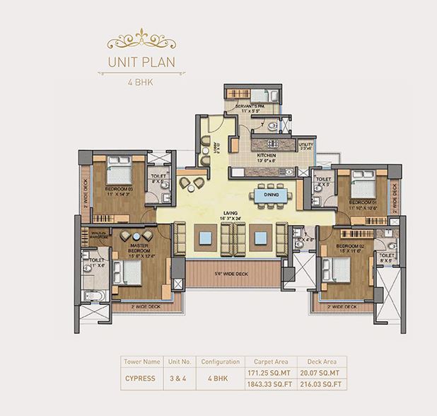 Runwal Greens Cypress 4BHK