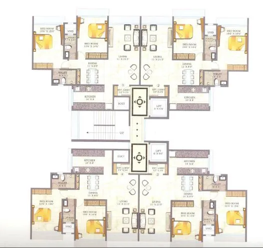 2 BHK Flats for Sale in Royal Court, Andheri East