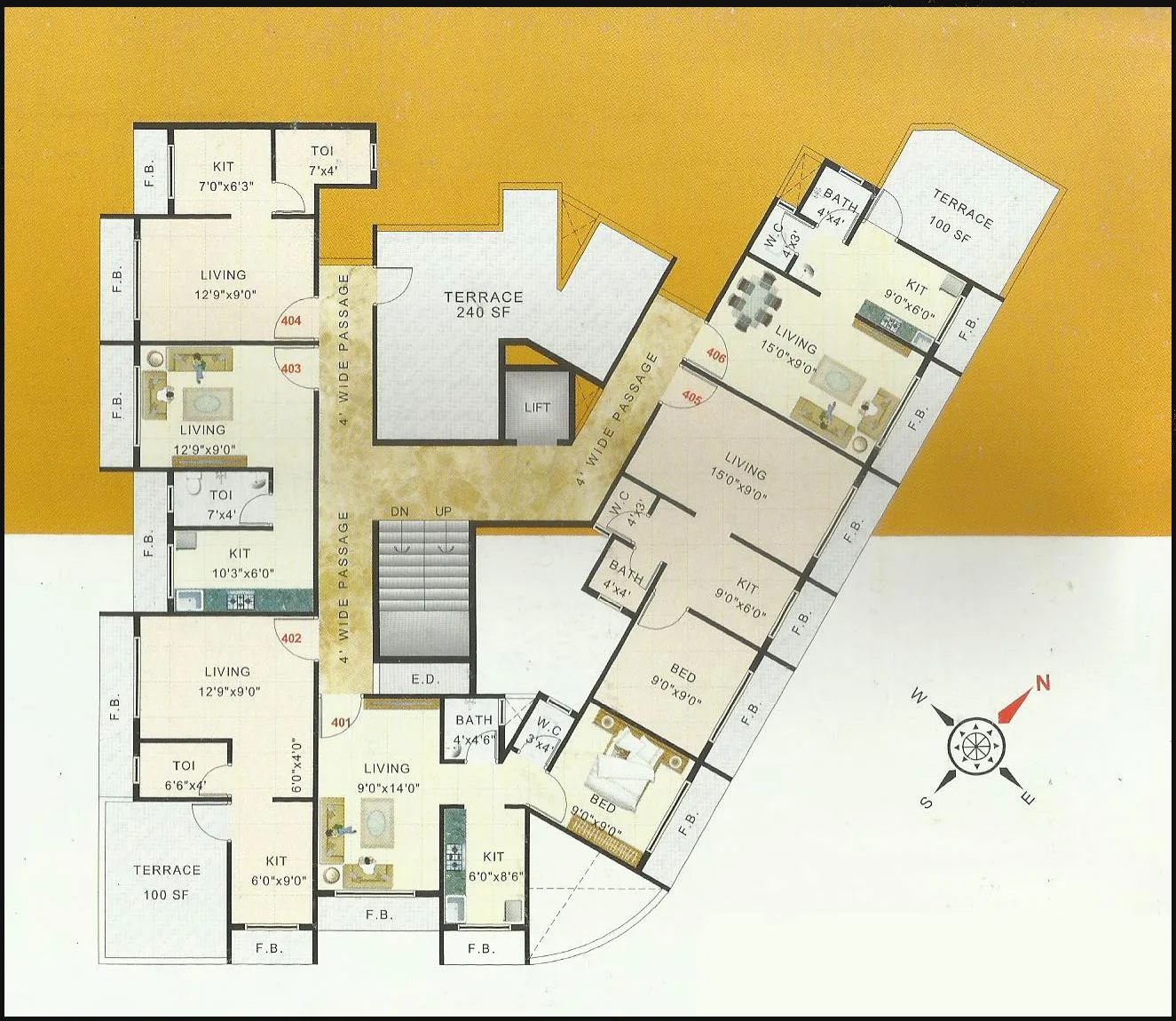 4th Floor Plan