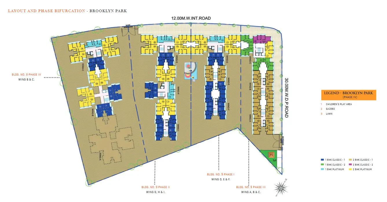 Ekta Parks Ville Layout-Phase Bifurcation of Brooklyn Park