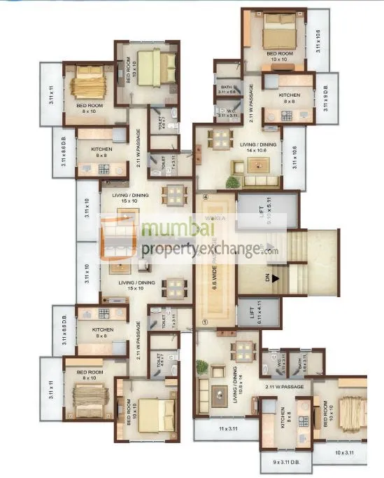 1BHK Flats for Sale in Vedic Heights, Kandivali East