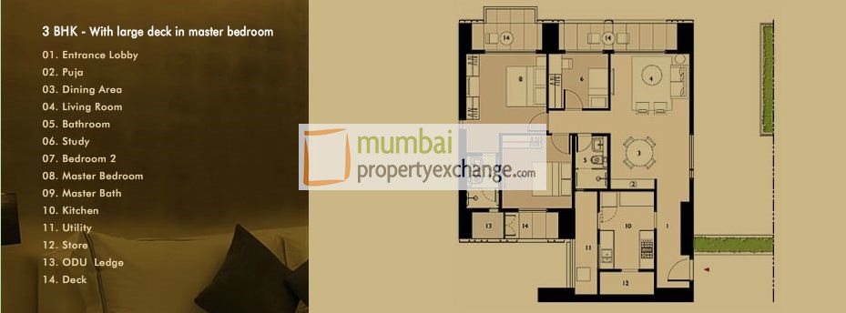 3bhk luxe large Master Bedroom