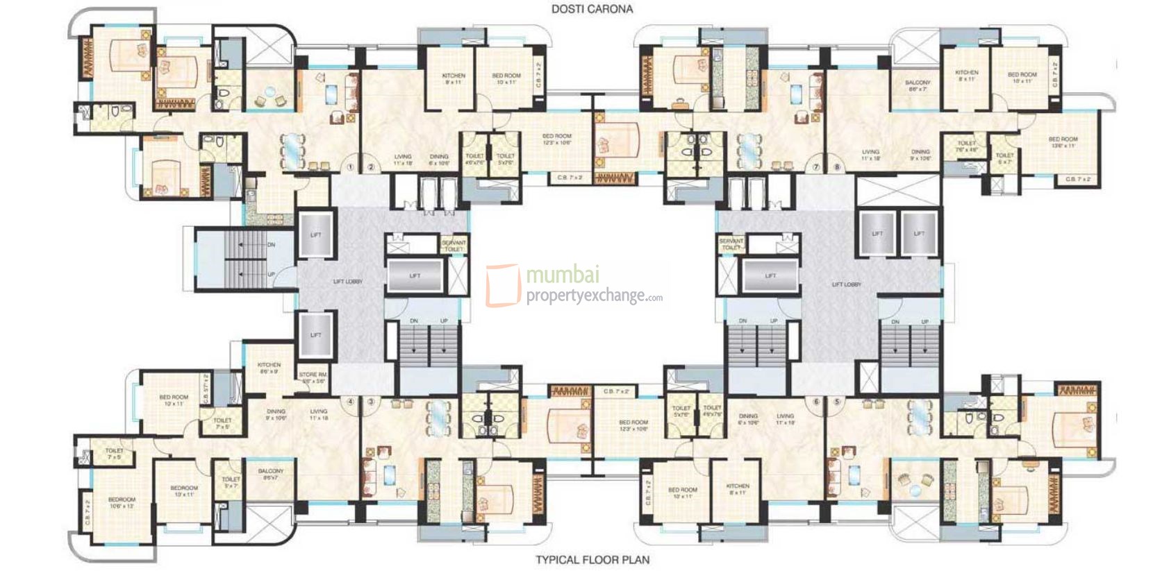 Ornate Floor Plan
