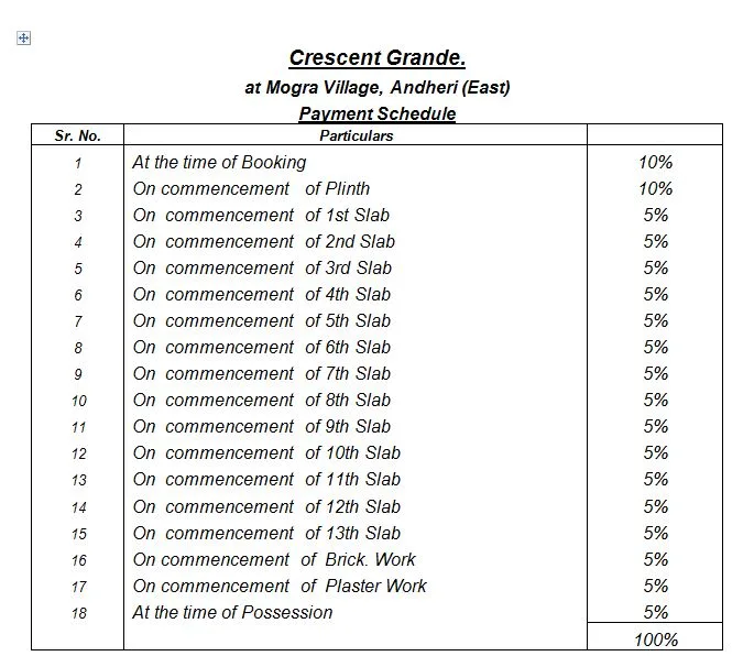 Payment Schedule
