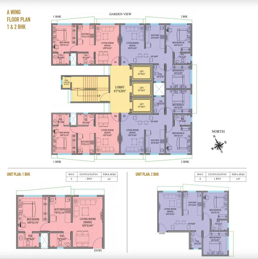 Crescent Sky Heights Floor Plan Wing A