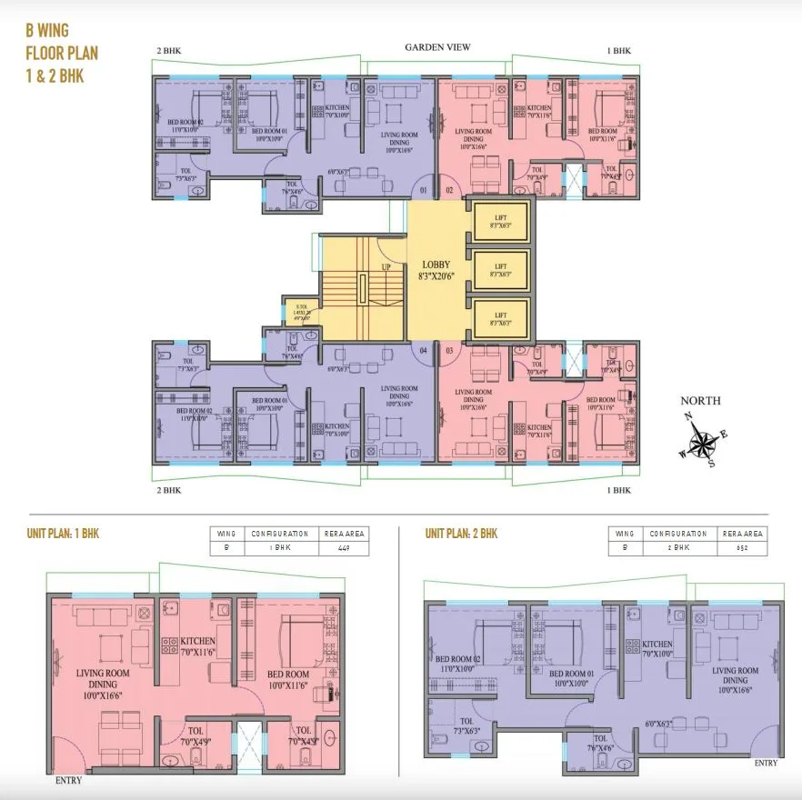 Crescent Sky Heights Floor Plan Wing B