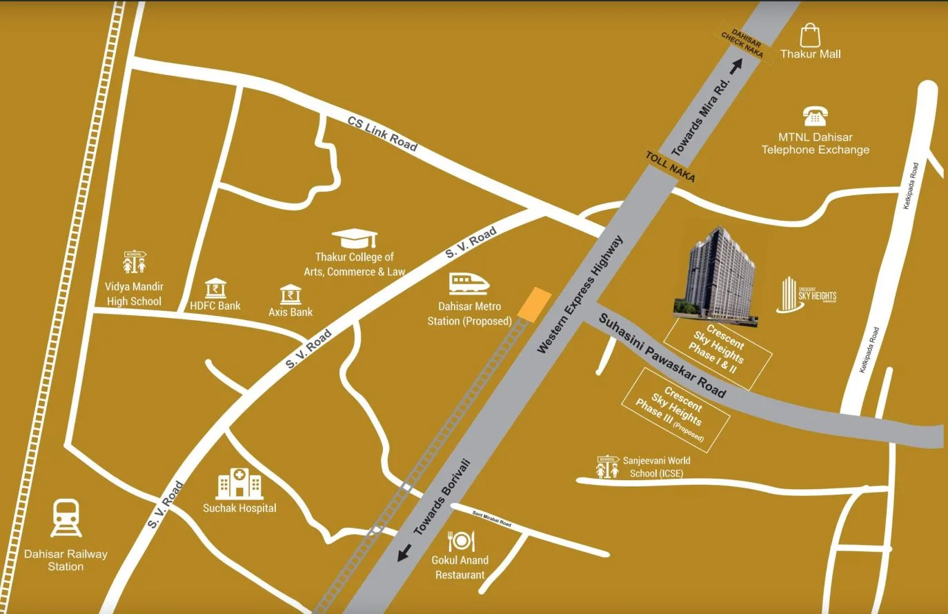 Crescent Sky Heights Location