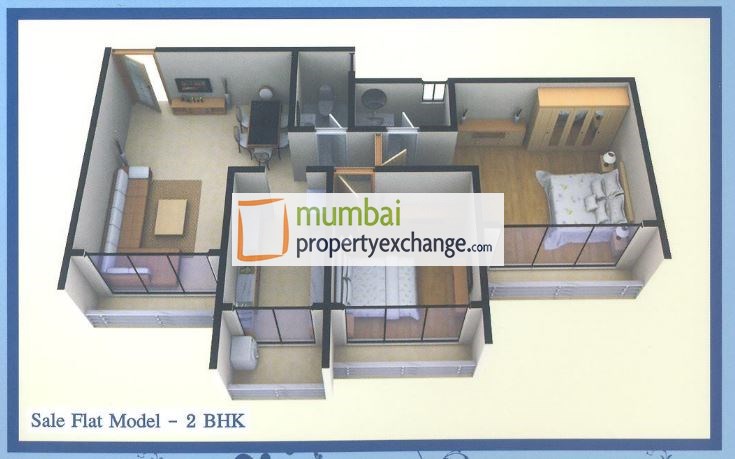 2 BHK Floor Plan