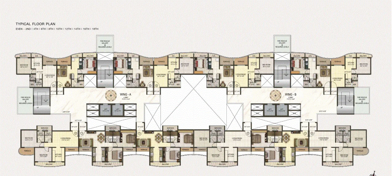 Sai Riverdale Typical Floor Plan-Even