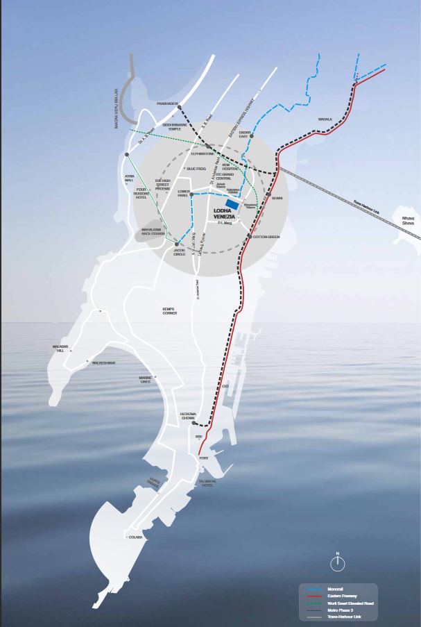 Lodha Venezia Location Connectivity