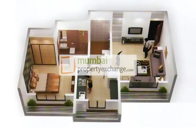 1BHK plan