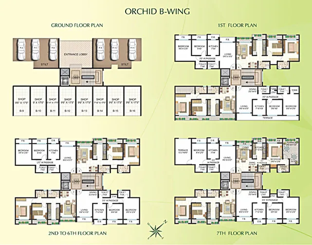 B Wing Floor Plan