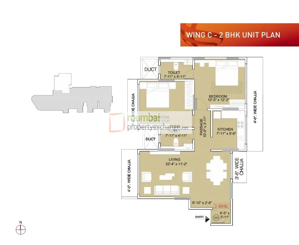 Ruparel Orion 2BHK Wing C
