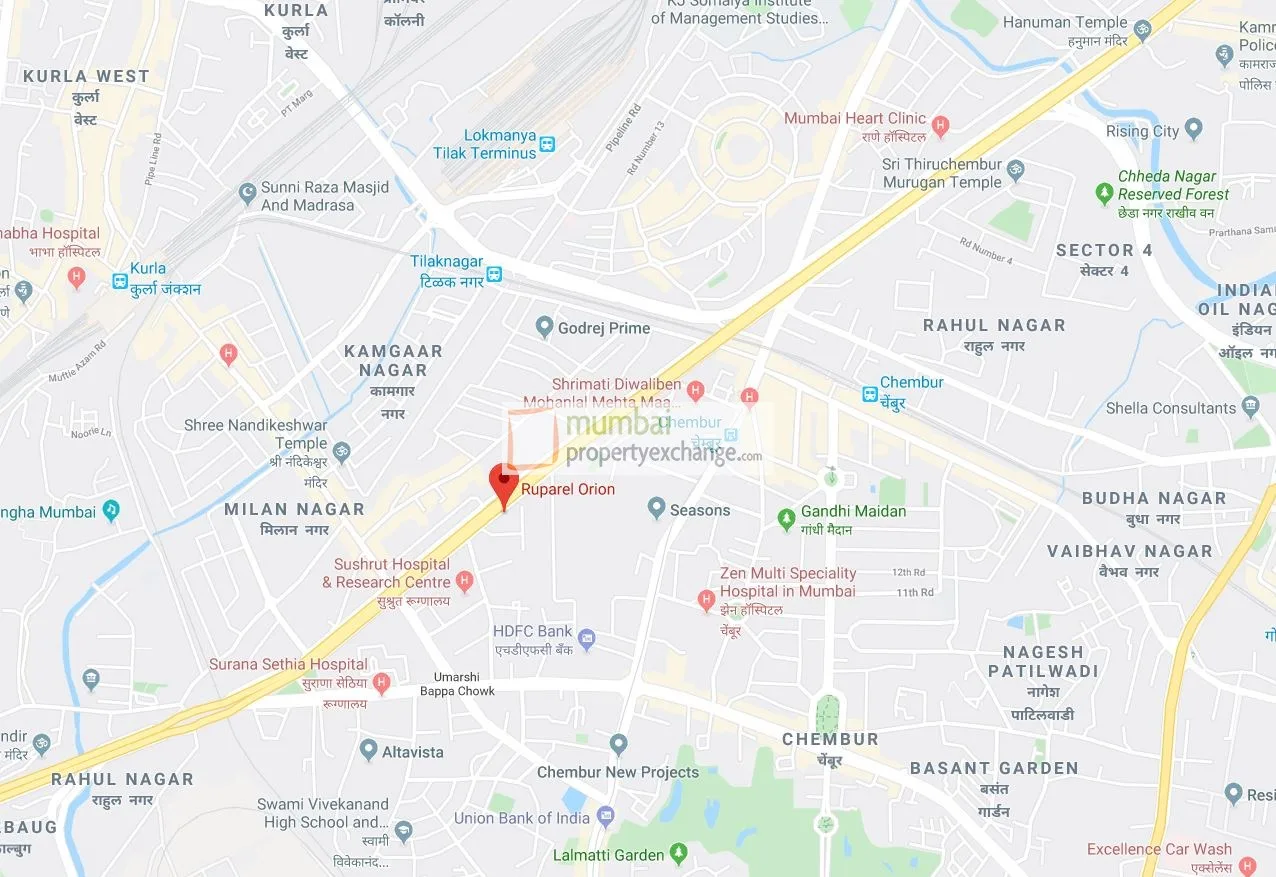 Ruparel Orion Location Map