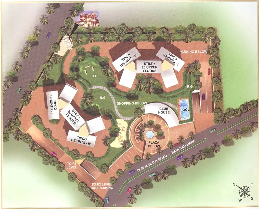 2 BHK Flats on Rent in Raheja Tipco Heights, Malad East