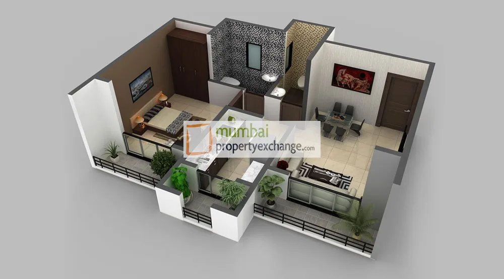 1BHK plan