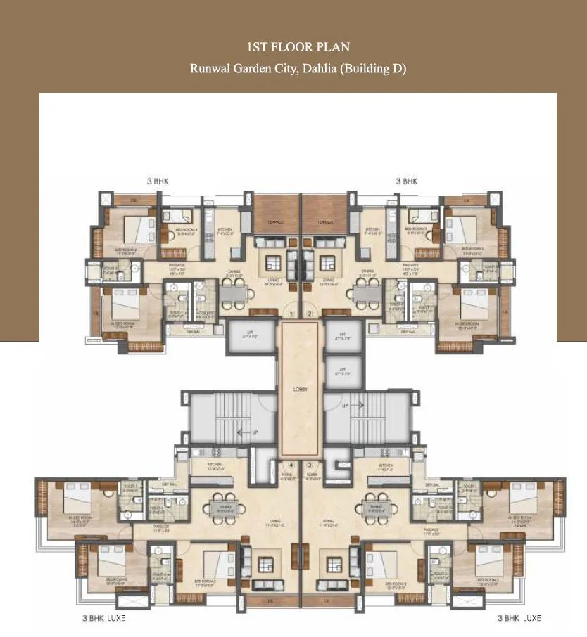 Runwal Dhalia 1st Floor Plan