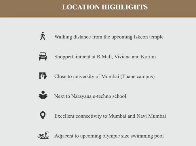 Runwal Dhalia Location Highlights