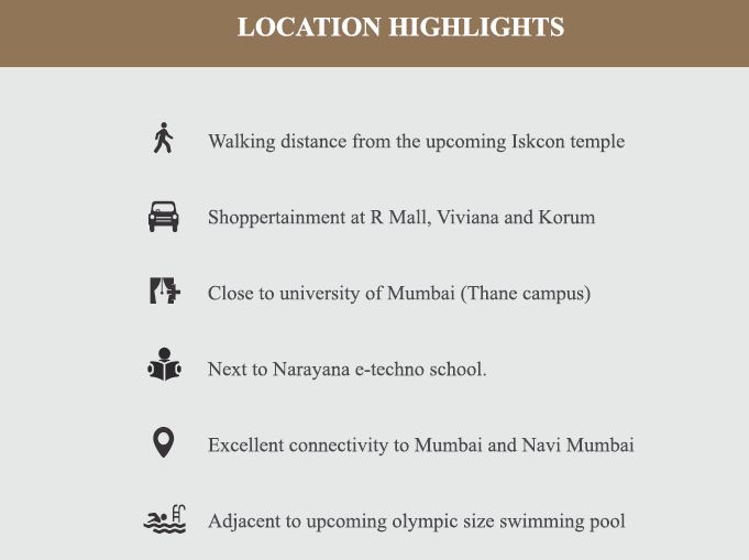 Runwal Dhalia Location Highlights